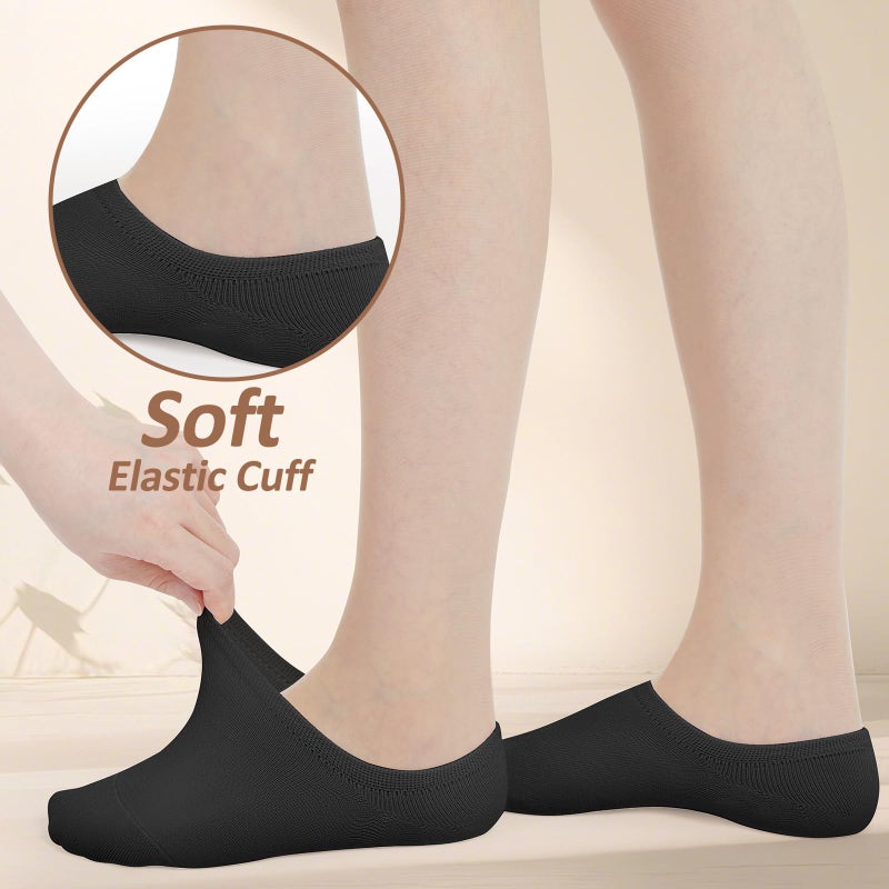 Ordenado Women's 6 Pairs Casual Thin No Show Socks Non Slip Flat Boat Line Multicolor - Image 5